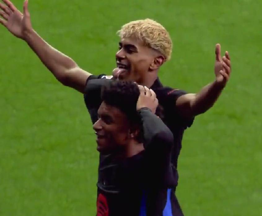 西甲比赛中出现多次精彩远射，技艺精湛